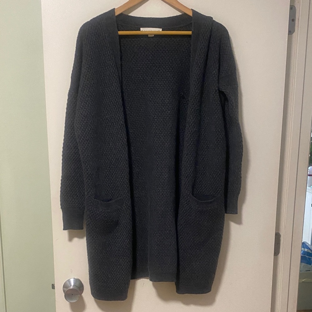 EUC Lovestitch Long Grey Cardigan Sweater . Size small